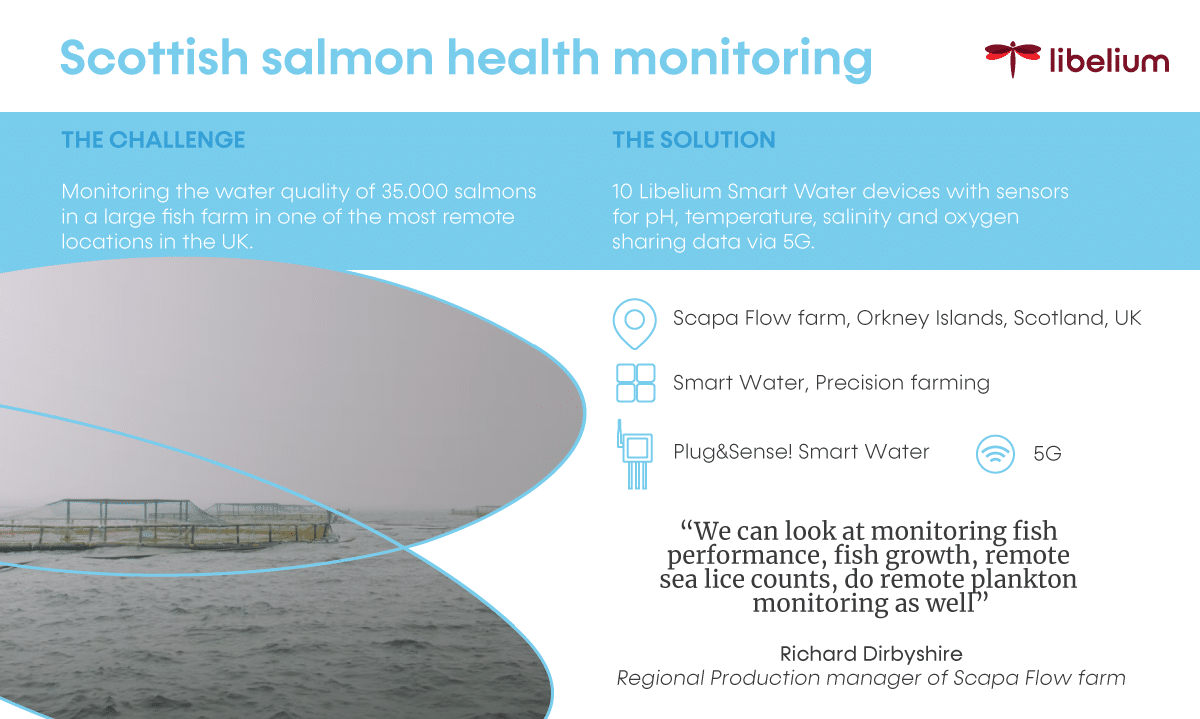Success story: Salmons sea farm IoT monitoring in a remote area